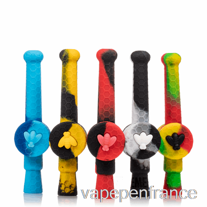 Stratus Récupérateur Miel Dipper Silicone Dab Paille Noir / Uv Slime (noir / Uv Vert) Stylo Vape